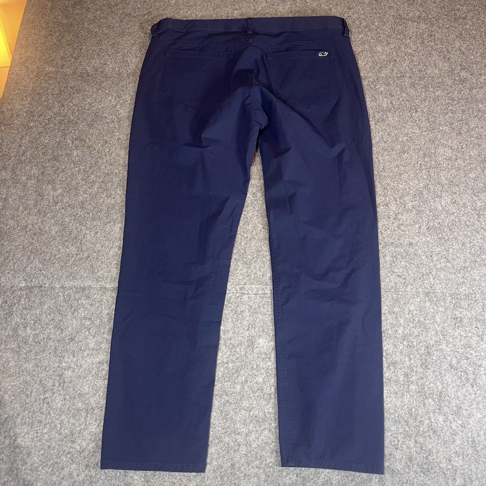 Vineyard Vines Performance Golf Stretch Comfort Blue Pants Mens 36x30 5-Pocket - Picture 5 of 10